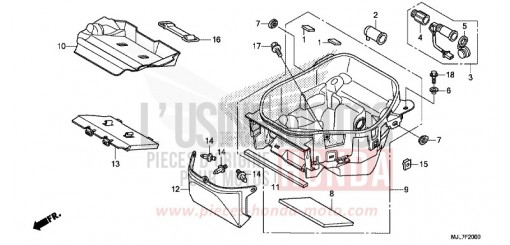 LUGGAGE BOX NC750DE de 2014
